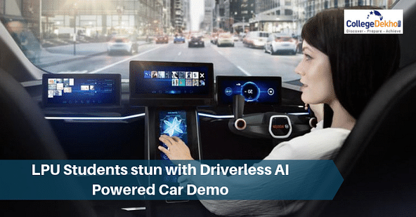 1500+ Projects including AI Powered Driverless Car demonstrated by LPU students