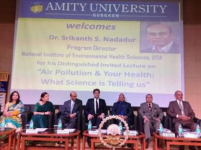 Public Lecture on Air Pollution at Amity University Gurgaon