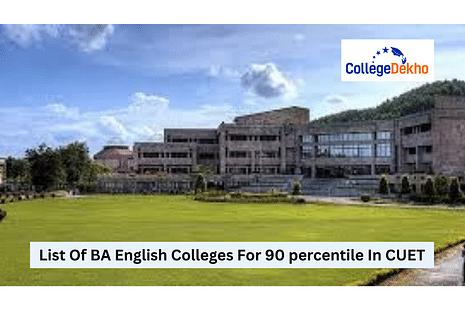 List Of BA English Colleges For 90 percentile In CUET 2024