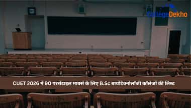 CUET में 90 परसेंटाइल मार्क्स के लिए B.Sc बायोटेक्नोलॉजी कॉलेजों की लिस्ट 2026