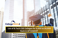 List of B.Tech CSE Colleges for 5000 to 10,000 Rank in AP EAMCET 2025