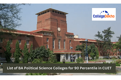 List of BA Political Science Colleges for 90 Percentile in CUET 2024