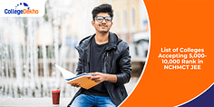 List of Colleges Accepting 5,000-10,000 Rank in NCHMCT JEE 2025