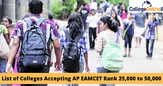 List of Colleges for 25,000 to 50,000 Rank in AP EAMCET 2024
