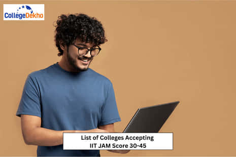आईआईटी जैम स्कोर 30-45 स्वीकार करने वाले कॉलेजों की लिस्ट (List of Colleges Accepting IIT JAM Score 30-45)