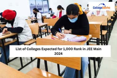 Colleges Expected for 1,000 Rank in JEE Main 2024
