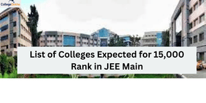 List of Colleges Expected for 15,000 Rank in JEE Main 2026