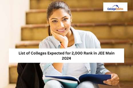 Colleges Expected for 2,000 Rank in JEE Main 2024