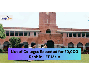 List of Colleges Expected for 70,000 Rank in JEE Main