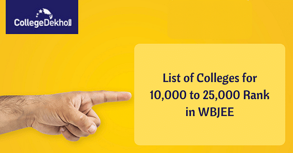 List of Colleges for 10 000 to 25 000 Rank in WBJEE 2023