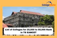 List of Colleges for 25,000 to 50,000 Rank in TS EAMCET 2026