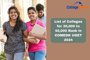 List of Colleges for 30,000 to 40,000 Rank in COMEDK UGET 2024