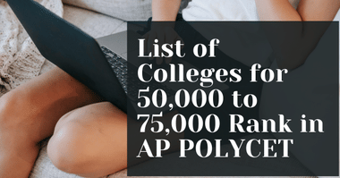 50,000 to 75,000 Rank in AP POLYCET 2026