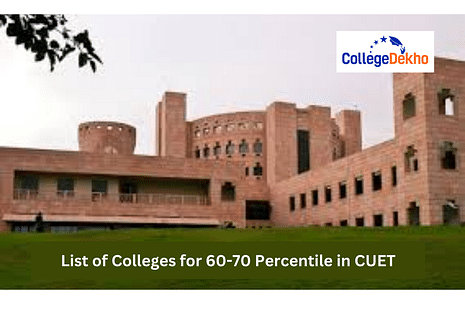 List of Colleges for 60-70 Percentile in CUET 2024