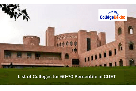 List of Colleges for 60-70 Percentile in CUET 2025
