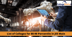 List of Colleges for 80-90 Percentile in JEE Main 2024