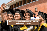 List of Colleges for 80,000 to 1,00,000 Rank in AP EAMCET 2024