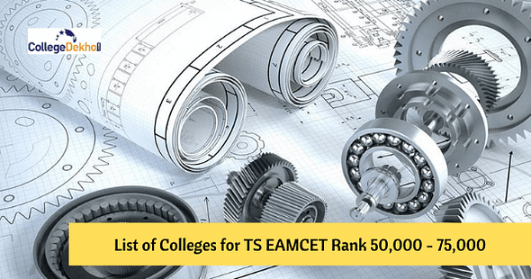 List of Colleges for 50,000 to 75,000 Rank in TS EAMCET 2020