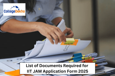 documents required for IIT JAM application form