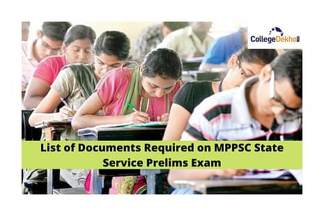 List of documents on MPPSC State Service Prelims Exam