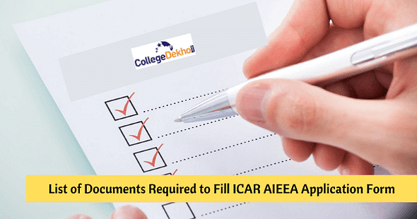 List of Documents Required to Fill ICAR AIEEA Application Form – Image Upload, Specifications
