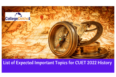 List of Expected Important Topics for CUET 2022 History
