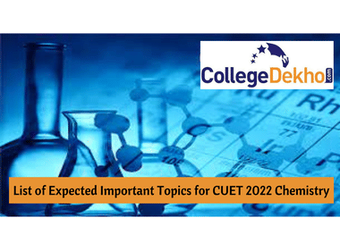 List of Expected Important Topics for CUET 2022  Chemistry
