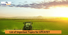List of Important Topics for UPCATET 2024
