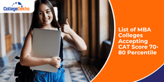 List of MBA Colleges Accepting 70-80 Percentile in CAT 2025