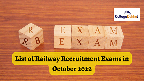 List of Railway Recruitment Exams in October 2022