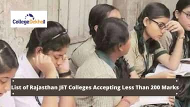 राजस्थान जेट 2026 में 200 से कम अंक के लिए कॉलेजों की लिस्ट (Colleges for below 200 Marks in Rajasthan JET 2026 in Hindi)