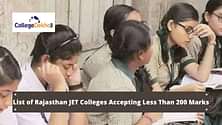 राजस्थान जेट 2025 में 200 से कम अंक के लिए कॉलेजों की लिस्ट (Colleges for below 200 Marks in Rajasthan JET 2025 in Hindi)