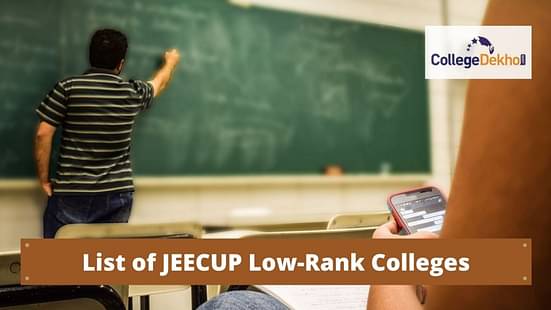 List of Low Rank JEECUP Colleges 2022