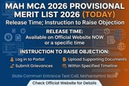 MAH MCA 2026 Provisional Merit List 2026 (TODAY): Release Time; Instruction to Raise Objection