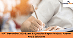 MAT December 2020 Exam & Question Paper Analysis, Answer Key & Solutions