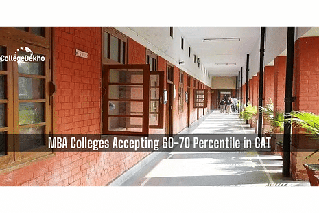 Colleges accepting 60-70 percentile in CAT