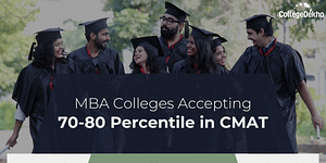 CMAT 2024 70-80 percentile colleges