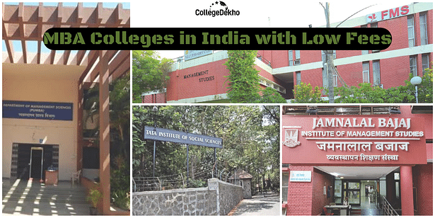 MBA Colleges in India with Low Fees in India
