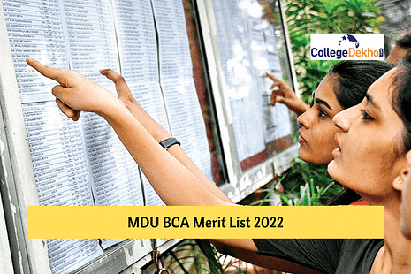 MDU BCA Merit List 2022 Released