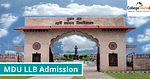 MDU LLB Admission 2022
