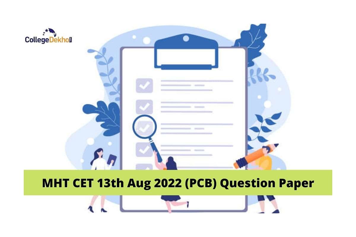 MHT CET 13th Aug 2022 PCB Question Paper Download Memory Based