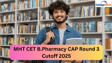MHT CET B.Pharmacy CAP Round 3 Cutoff 2025 (Out): Check MH and All India Cutoff, Download PDF Here