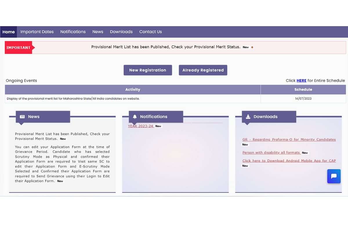 MHT CET Merit List 2023 Released Live Updates CAP B.Tech