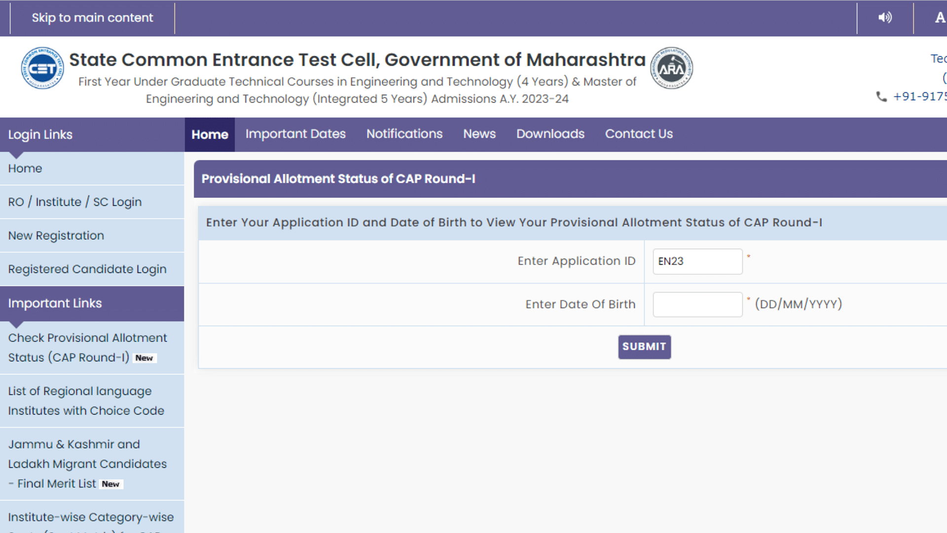 MHT CET CAP Round 1 Result 2023 (Released) LIVE Updates: Seat Allotment ...