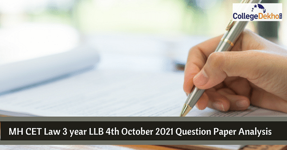 Detailed MH CET Law 3 Year LLB 4th October 2021 Question Paper Analysis