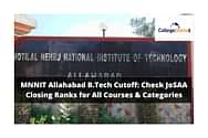 MNNIT Allahabad Cutoff 2025: Check JoSAA Closing Ranks for All Courses & Categories