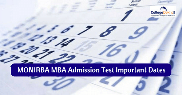 MONIRBA MBA Admission Test 2018 Important Dates: Exam to be held on May 8, 2018