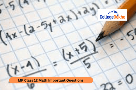 MP Class 12 Math Important Questions 2026