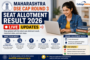 Maharashtra DSE CAP Round 3 Seat Allotment Result LIVE Updates