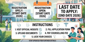 Maharashtra GNM Counselling Registration 2026 Begins: Last Date; Instructions